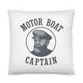 Monochromatic bearded man in flat cap Pillow front view — Wandering With Pride