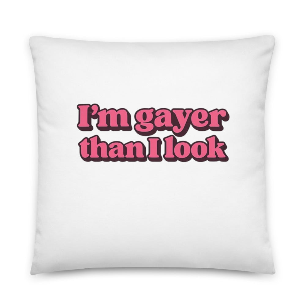 'I can’t help you with that. Is there anything else I can help you with?' typography Pillow front view — Wandering With Pride
