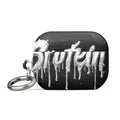 Brotein graffiti typography AirPods Case front view — Wandering With Pride