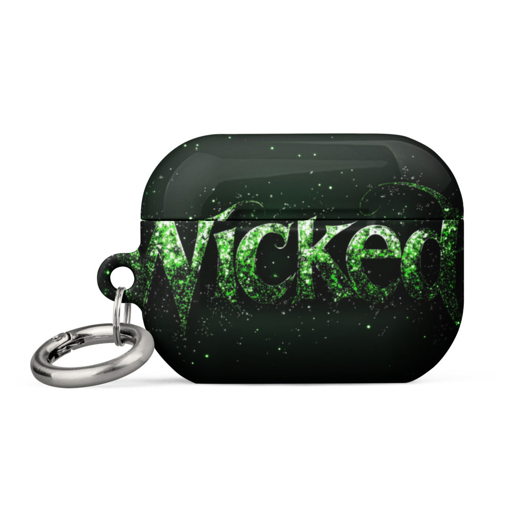 Wicked (2006 film) wordmark typography AirPods Case front view — Wandering With Pride