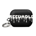 Graffiti-style 'BREEDABLE' typography AirPods Case front view — Wandering With Pride