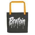Brotein graffiti typography Tote Bag front view — Wandering With Pride