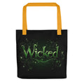 Illustration of Elphaba from the musical Wicked Tote Bag front view — Wandering With Pride