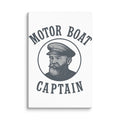 Monochromatic bearded man in flat cap Canvas Print front view — Wandering With Pride