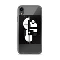abstracted face illustration iPhone Case front view — Wandering With Pride