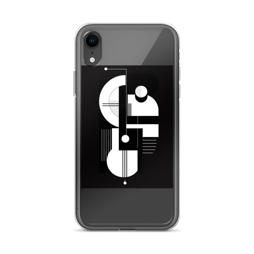 abstracted face illustration iPhone Case front view — Wandering With Pride