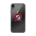Red Circle with Ice Cube Symbol iPhone Case front view — Wandering With Pride
