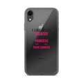 I LIKE BEING TREATED LIKE A PRINCESS... AND THEN CHOKED typography iPhone Case front view — Wandering With Pride