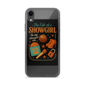 1970s Showgirl Illustration iPhone Case front view — Wandering With Pride