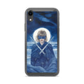 Mysterious woman in a gothic illustration iPhone Case front view — Wandering With Pride