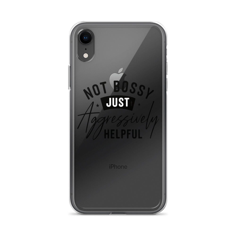 JUST typography iPhone Case front view — Wandering With Pride