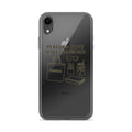 Typography with 'PERFORMATIVE MALE STARTER PACK' text iPhone Case front view — Wandering With Pride