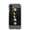 Phases of the Moon - Full, Crescent, and New Moons Samsung Case front view — Wandering With Pride