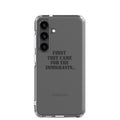 FIRST THEY CAME FOR THE... typography Samsung Case front view — Wandering With Pride