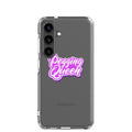 Pegging Queen hand-drawn typography Samsung Case front view — Wandering With Pride