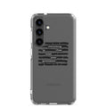 Everything is fine. Trust your government. typography Samsung Case front view — Wandering With Pride