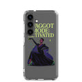 abstract female figure in dynamic pose surrounded by vibrant music energy Samsung Case front view — Wandering With Pride
