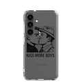 black-and-white portrait illustration of an unidentified man with shadowed face Samsung Case front view — Wandering With Pride