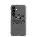 JUST typography Samsung Case front view — Wandering With Pride