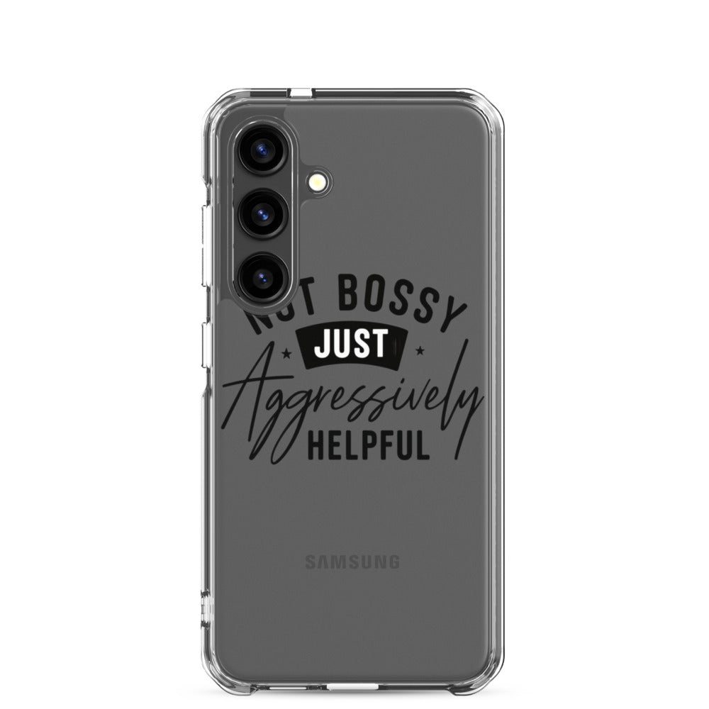 JUST typography Samsung Case front view — Wandering With Pride