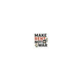 Typography with peace sign and flower Sticker front view — Wandering With Pride