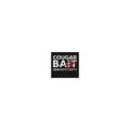COUGAR BAIT typography with cat claw detail and HERE KITTY KITTY tagline Sticker front view — Wandering With Pride