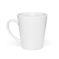 voodoo doll with pins and 'Thinking of you' text Latte Mug front view — Wandering With Pride
