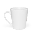 Raccoon illustration with tongue out and paws making peace sign Latte Mug front view — Wandering With Pride
