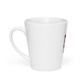Typography with peace sign and flower Latte Mug front view — Wandering With Pride