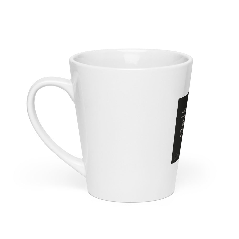 plant in a jar with slogan 'I'd Propagate That' Latte Mug front view — Wandering With Pride