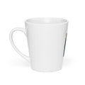 Democracy, Not Autocracy typography Latte Mug front view — Wandering With Pride