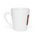 cat in traditional Japanese kimono holding tea Latte Mug front view — Wandering With Pride