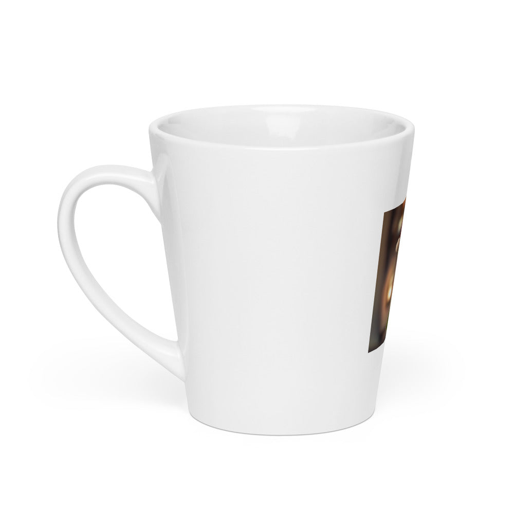 The Grinch portrait Latte Mug front view — Wandering With Pride