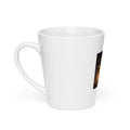 Fantasy woman in stormy mountain scene Latte Mug front view — Wandering With Pride
