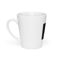 woman surrounded by flames illustration Latte Mug front view — Wandering With Pride