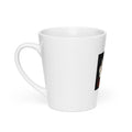 three faceless women connected by colorful hair, surrounded by leaves, flowers, and stars Latte Mug front view — Wandering With Pride