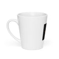 woman merging with fiery muse illustration Latte Mug front view — Wandering With Pride