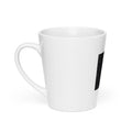 snake coiled around a skull illustration Latte Mug front view — Wandering With Pride