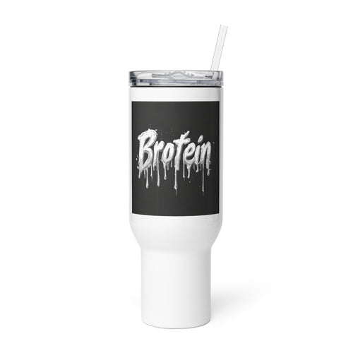 Brotein graffiti typography Travel Mug front view — Wandering With Pride