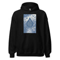 watercolor illustration of a raindrop with quote from Panic! At The Disco song Hoodie front view — Wandering With Pride