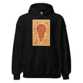 Lightbulb surrounded by symbolic objects with motivational typography Hoodie front view — Wandering With Pride