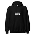 ABOLISH I.C.E. typography Hoodie front view — Wandering With Pride