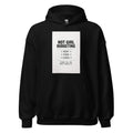 Hot Girl Budgeting typography Hoodie front view — Wandering With Pride