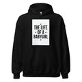 THE LIFE OF A BABYGIRL typography Hoodie front view — Wandering With Pride