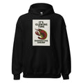 cartoon shrimp with glowing green eye and 'It's Glowing Time' typography Hoodie front view — Wandering With Pride
