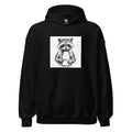 cartoon raccoon holding a milk bottle Hoodie front view — Wandering With Pride
