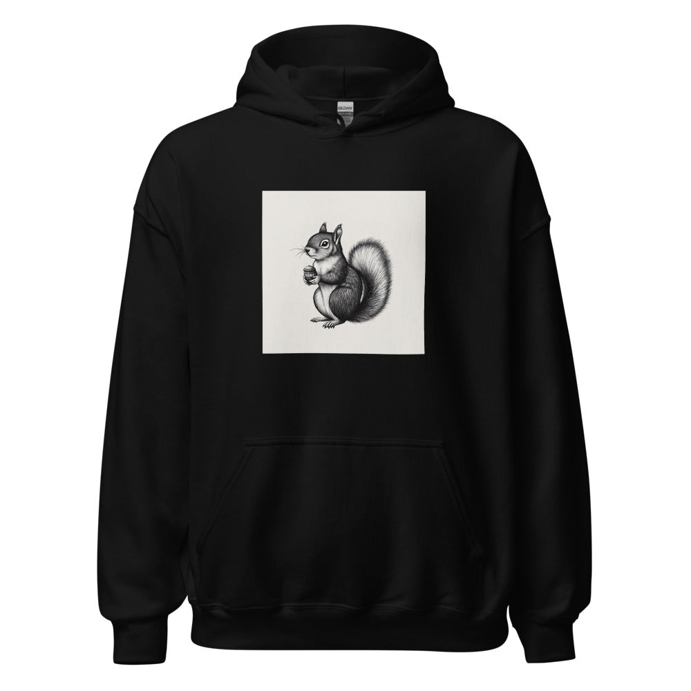 Portrait of a squirrel Hoodie front view — Wandering With Pride