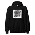 Handgun illustration with 'DEFEND NY' text in the barrel Hoodie front view — Wandering With Pride