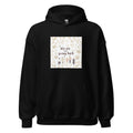 hand-drawn family of four walking away with 'We are not going back' text Hoodie front view — Wandering With Pride