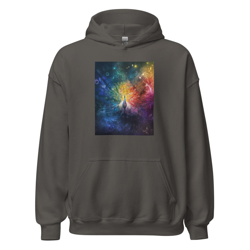abstract swirling vortex of vibrant colors Hoodie front view — Wandering With Pride
